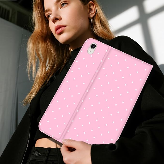 White Polka Dots Pink