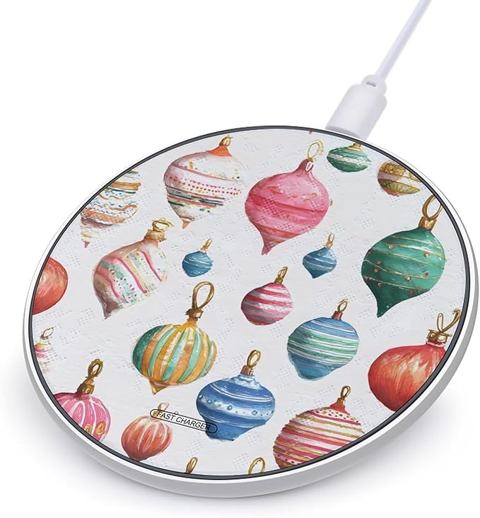 Festive Hanging Decorations Phone Charger Magnetic Charging Pad Anti-Slip with USB Cable