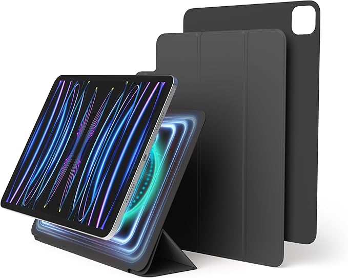 elago Case for iPad Pro 11 inch 4th 3rd 2nd Generation - iPad Case with Magnetic Attachment to Metal Materials Compatible with Apple iPad Pencil and elago’s Pencil case (Dark Grey)