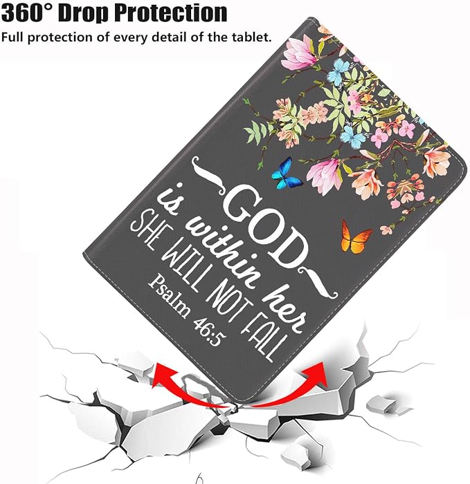 Floral Quote Bible Verses Psalm 46:5