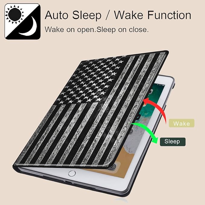 Black USA Flag