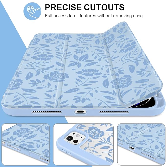 Vintage Blue Floral