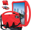 Compatible with Lenovo Idea Tab Plus 12.1 Inch 2025 TB-365FC Case for Kids - Durable Lightweight EVA Shockproof Protective Handle Stand Cover (Red)