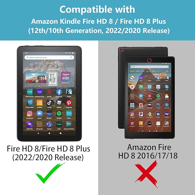Case for Amazon Kindle Fire HD 8 &amp Fire HD 8 Plus Tablet (12th/10th Generation 2022/2020 Release) Premium PU Leather Stand Cover with Smart Auto Wake Bible Verse Proverbs 4:23