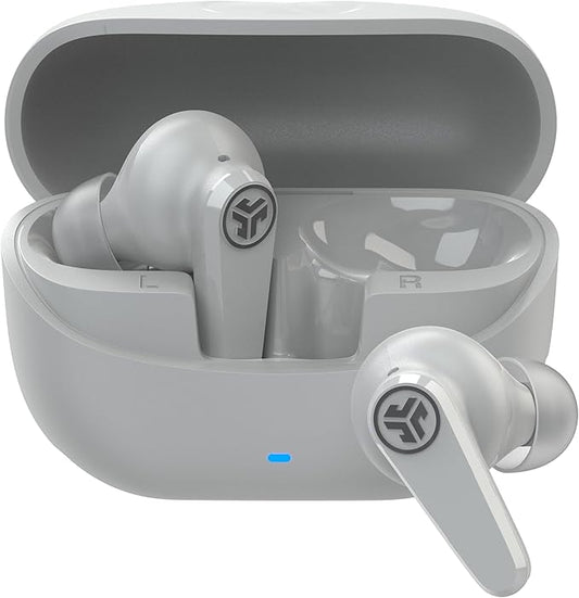 JLab Go Pods ANC True Wireless Bluetooth Earbuds &amp Charging Case Hybrid Active Noise canceling + Be Aware for Safe Listening 26+ Hours Total Playtime Clear Calls Custom Sound via App Cloud Wh