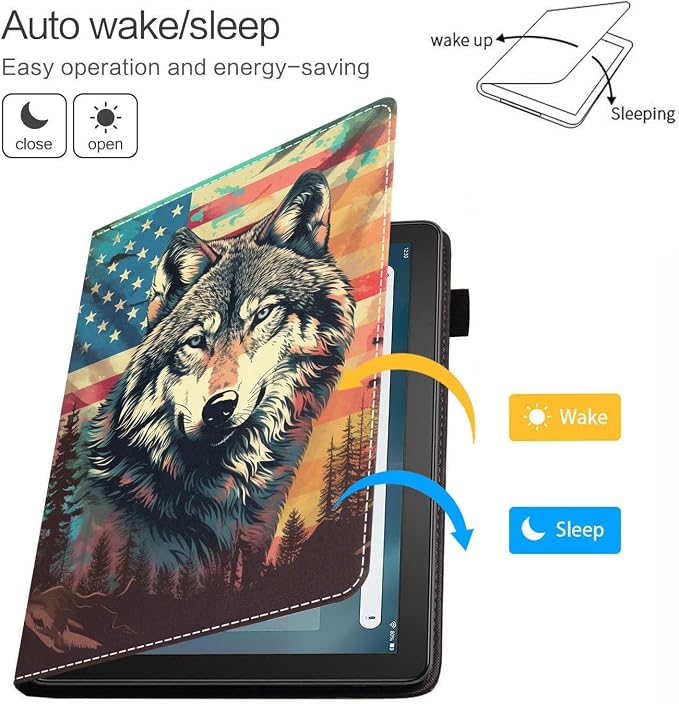 American Flag Wolf