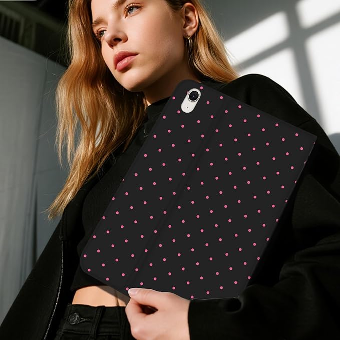 Red Polka Dots Black