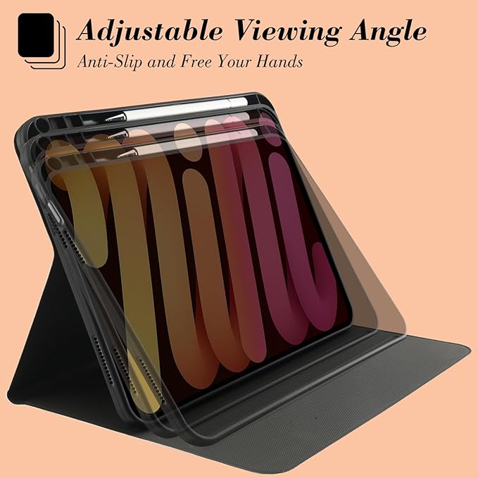 MAYCARI Fall Brown Leaves Pumpkins iPad Case for iPad 2022 10.9 Inch with Pencil Holder Handmade iPad 10th Generation Case Cover Autumn Fine Grained iPad Protecitve Hard Case with Auto Wake/Sleep