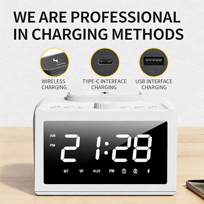 Multifunctional Alarm Clock S31 White
