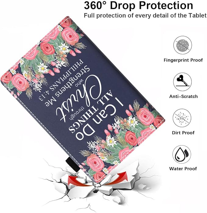 Floral Quote Bible Verse Philippians 4-13