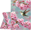 Case for Samsung Galaxy Tab A11 / Tab A9 8.7-Inch 2025/2023Slim Protective LeatherAuto Wake/SleepAdjustable Viewing Angle Stand.Cherry Blossom Hummingbird