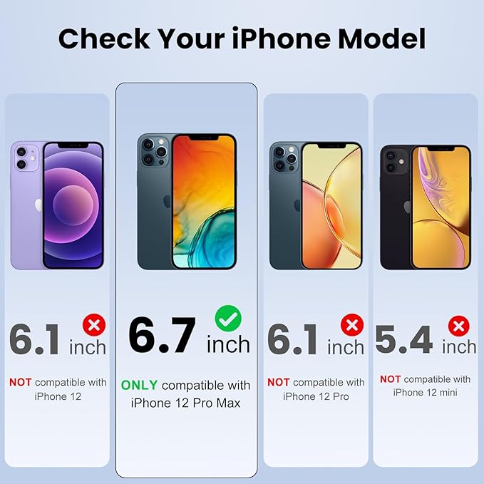 Deara ArmorPro 9H+ Tempered Glass Privacy Screen Protector for iPhone 12 Pro Max [6.7 Inch] Anti Spy Case Friendly (Longest Durable) 2 Pack