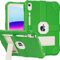 Case for iPad (A16) 11th Generation 11 Inch 2025 / iPad 10th Generation 10.9 Inch 2022 Rugged Heavy Duty Protective Cover [Built-in Pencil Holder ] for iPad 11/10 Gen (DarkGreen)