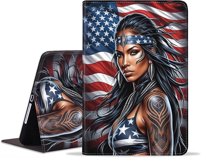 American Flag Tribal Girl