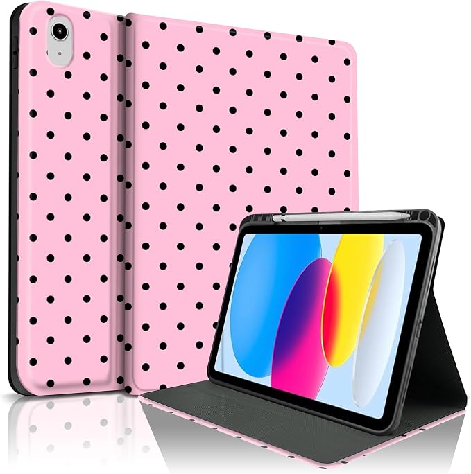 Black Polka Dots Pink