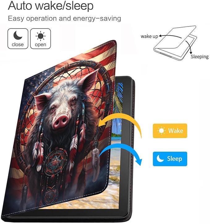 American Flag Dreamcatcher Pig