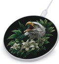Roaring Eagle1 Green Lily Flowers Phone Charger Magnetic Charging Pad Anti-Slip with USB Cable