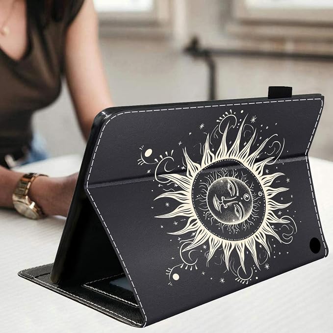 Tribal Drawing Celestial Sun and Moon