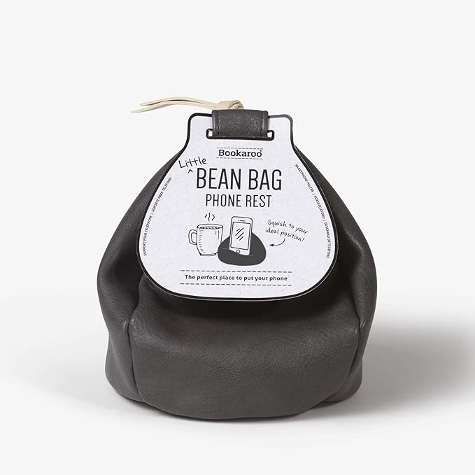 IF Bookaroo Little Bean Bag Phone Rest for Phone Tablet or Book - Charcoal