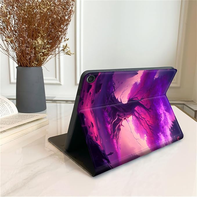 Purple Tree in Forest