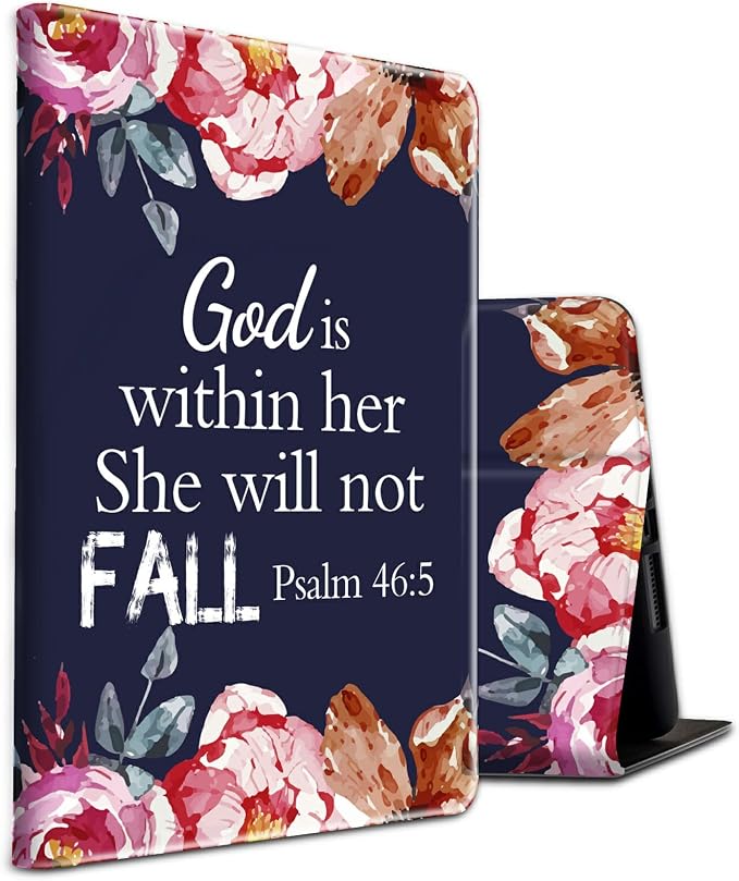 Bible Verses Psalm 46-5 with Flowers
