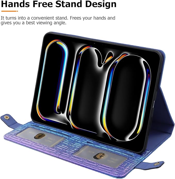 Dteck for iPad 9th/8th/7th Generation Case 10.2Luxury Sparkle PU Leather Kickstand Case with Pencil Holder Shoulder Hand Strap Card Slots Shockproof Protective Magnetic Pocket Wallet CaseDarkblue