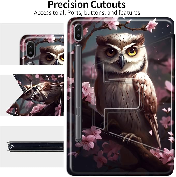 The Owl Stood on the Tree Trunk