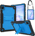 for TCL TAB 10 NXTPAPER 5G 10.4 Inch Tablet case Hybrid Shockproof Silicone Gel Protective Cover with Kickstand for TCL TAB 10 NXTPAPER 5G 10.4 Inch 2025 (9199S) (Black/Blue)