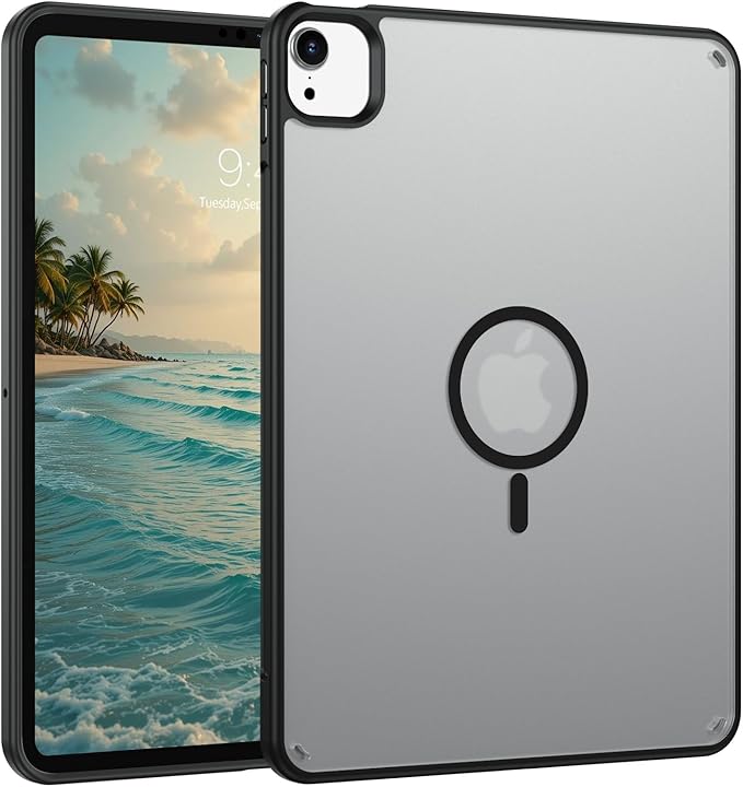 BENTOBEN for iPad Air 11 Inch Case M3/M2 (2025/2024) iPad Air 7th/6th Gen Magnetic CaseTranslucent Matte Shockproof Protective Tablet Cover for iPad Air 5th/4th Generation 10.9 2022/2020 Black