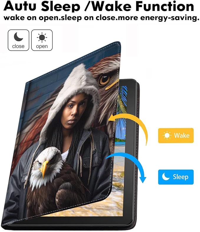American Black Girl Bald Eagle