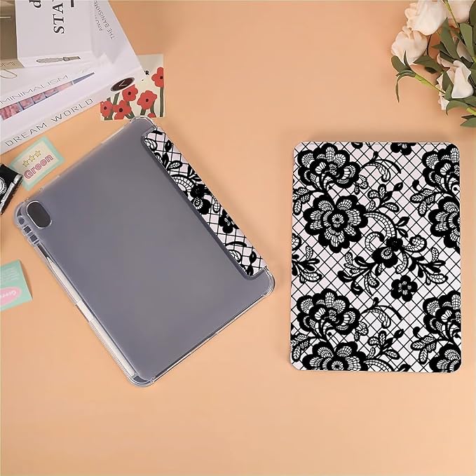 Black lace floral Graphic Aesthetic