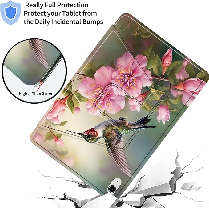 Birds Pink Flowers