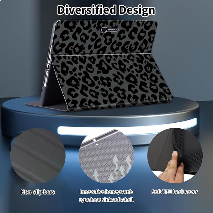Green Black Leopard Print