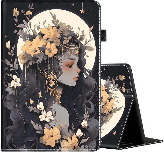 Case for All-New Amazon Kindle Fire HD 10 and Fire HD 10 Plus Tablet (13th/11th Generation 2023/2021 Release) 10.1 Slim Folding Stand Cover with Auto Wake/Sleep Anime Beautiful Girl