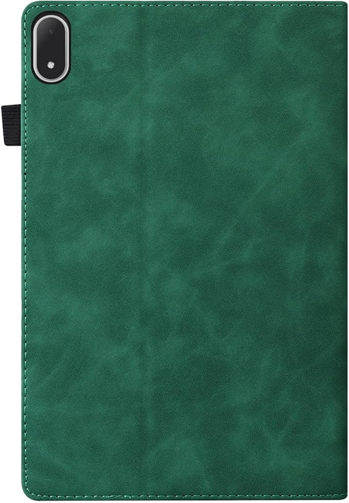 Shockproof Case for OnePlus Pad 3 / OnePlus Pad 2 Pro 13.2 inch Released 2025 - Retro PU Leather + TPU Hybrid Protective Cover with Anti-Slip Grip Strap &amp Card Slots -Green