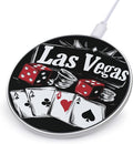 Las Vegas Nevada Dices Cards Phone Charger Magnetic Charging Pad Anti-Slip with USB Cable