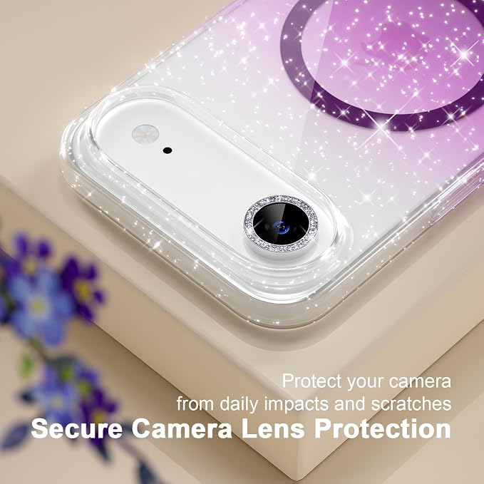 Glitter Clear/Purple