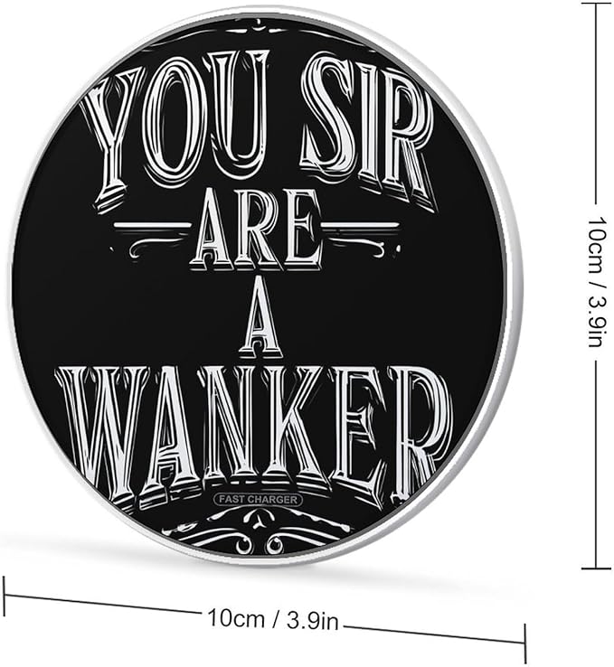 You Sir are A Wanker Phone Charger Magnetic Charging Pad Anti-Slip with USB Cable