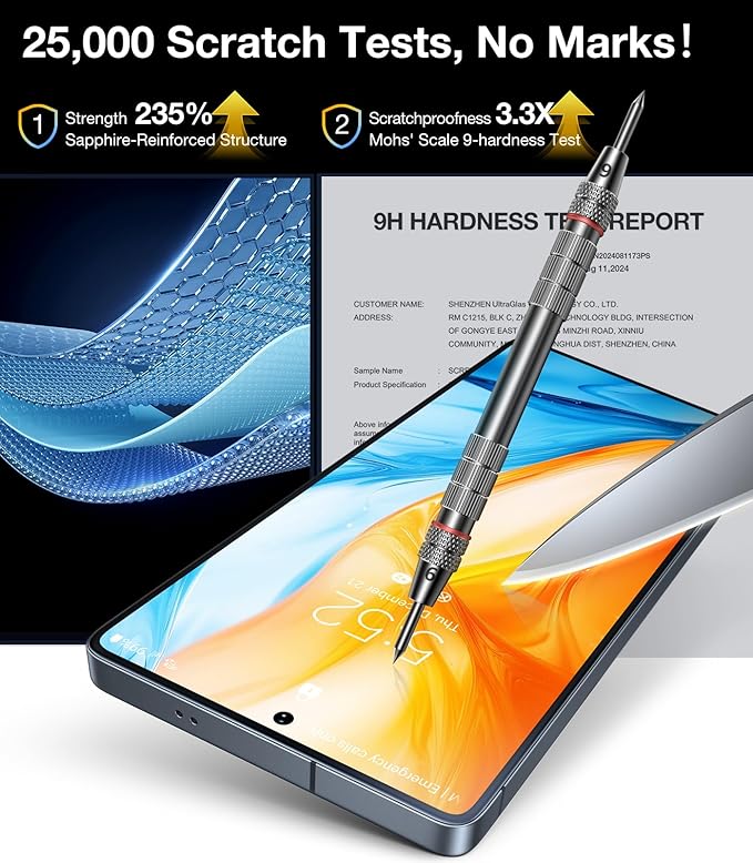 UltraGlass Unbreak TOP 9H+ Glass for Samsung Galaxy S25 Plus/S25+ Screen Protector [Military Grade Shatterproof &amp Longest Durable] Screen Protector S25 Plus/S25+ Tempered Glass 2 Pack