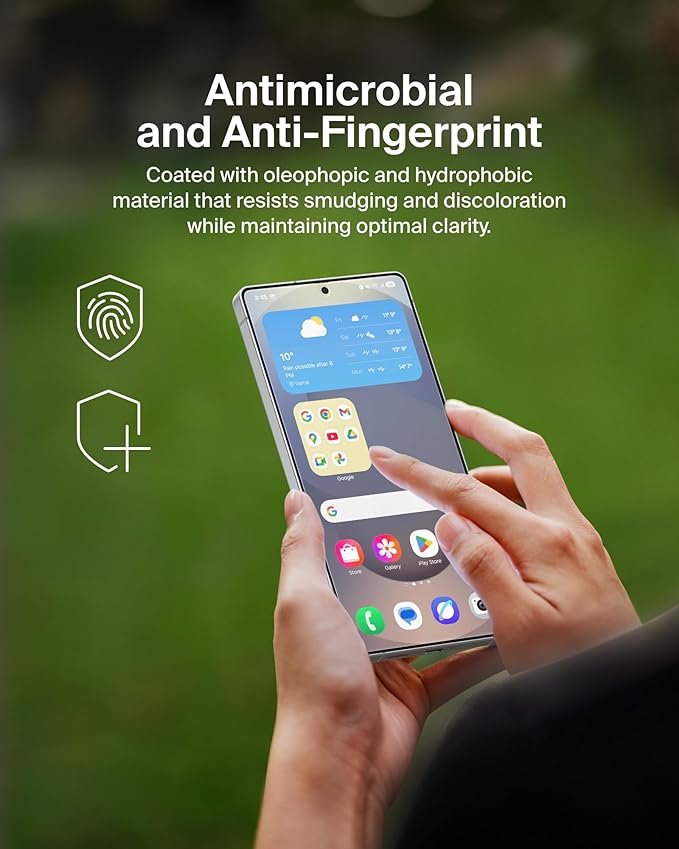 Belkin ScreenForce InvisiGlass Treated Screen Protector for Samsung Galaxy S25 Ultra 9H Hardness Scratch-Resistant Impact Protection w/Align Tray for Easy Application - Made with Recycled Glass