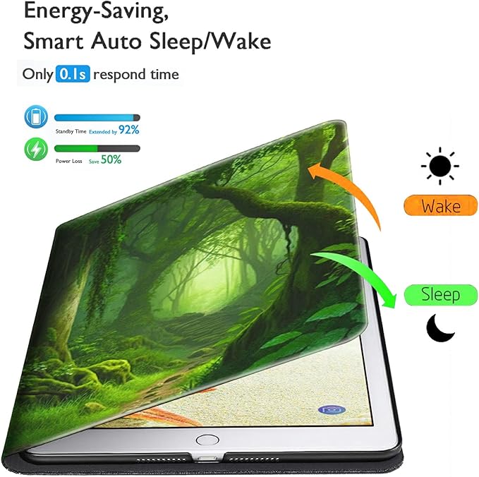 Case for Kindle Paperwhite 12th Generation &amp Kindle Colorsoft Signature Edition 2024 7 inch Lightweight Smart Case PU Leather Adjustable Stand Protective Cover with Auto Wake/Sleep - Forest Green