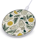 Oysters Shells Lemon Rosemary Phone Charger Magnetic Charging Pad Anti-Slip with USB Cable