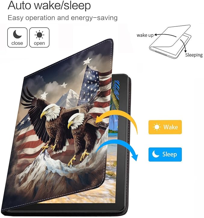 Patriotic American Flag Bald Eagle