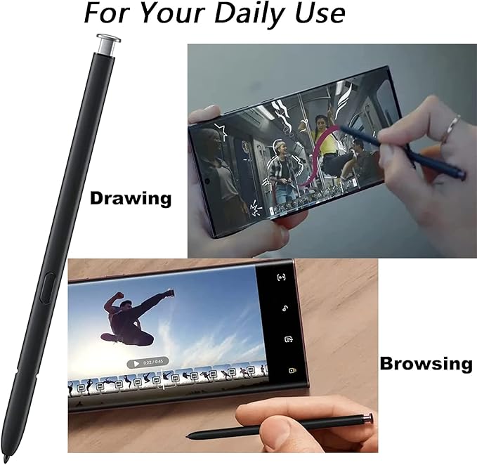 Galaxy S22 Ultra S Pen with Bluetooth for Samsung Galaxy S22 Ultra 5G Stylus Pen Replacement Remote Control for Samsung Galaxy S22 Ultra S Pen(Phantom White)