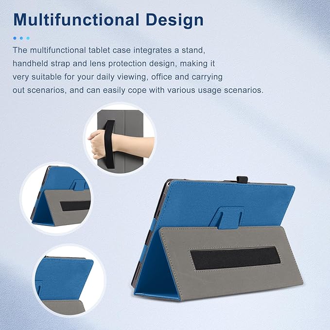 Case for Wacom One 14NOUKAJU Tablet Protection CoverFolding Stand with Pencil Holder and Wrist StrapDrop-ResistantProtection Case for Wacom One 14 Drawing Tablet 14inch(Blue)
