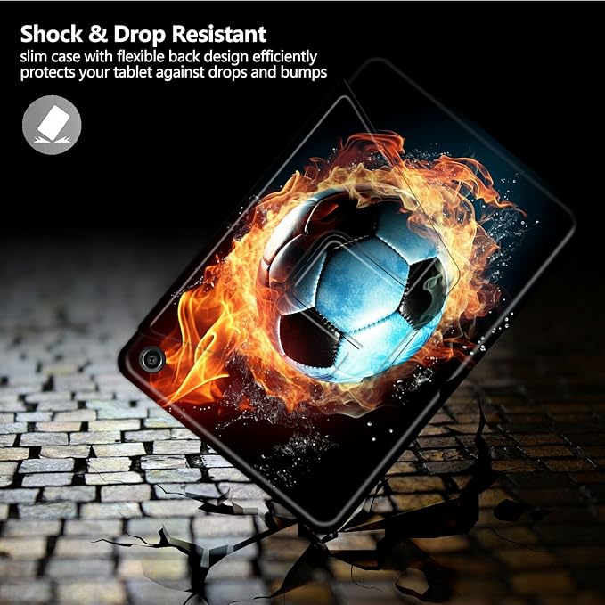 Case for Amazon Kindle Fire Max 11 Case (13th Generation 2023 Release) 11360 Degree Rotating Swivel Stand Protective Cover for Amazon Kindle Fire Max 11 2023Fire Football