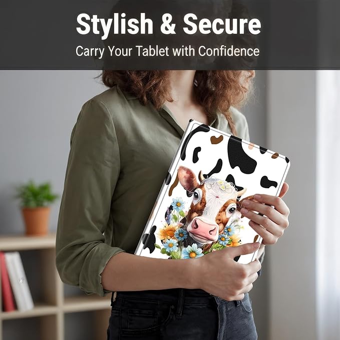 Floral Cow Print