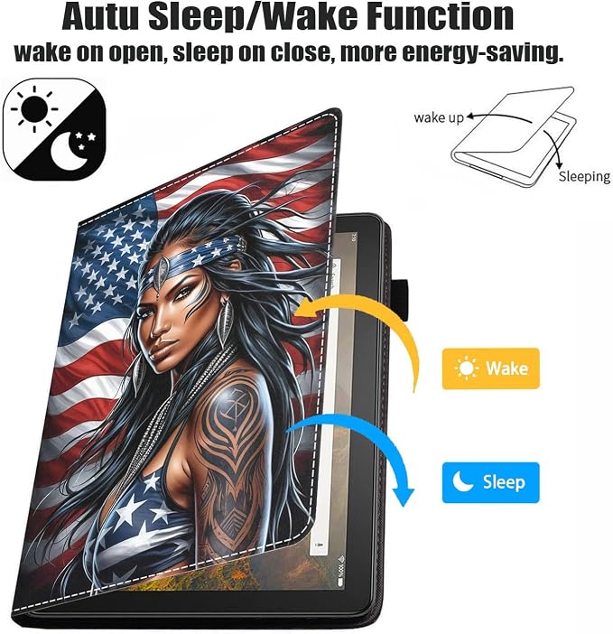 American Flag Tribal Girl
