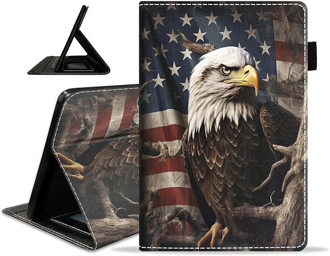 Patriotic American Flag Bald Eagle