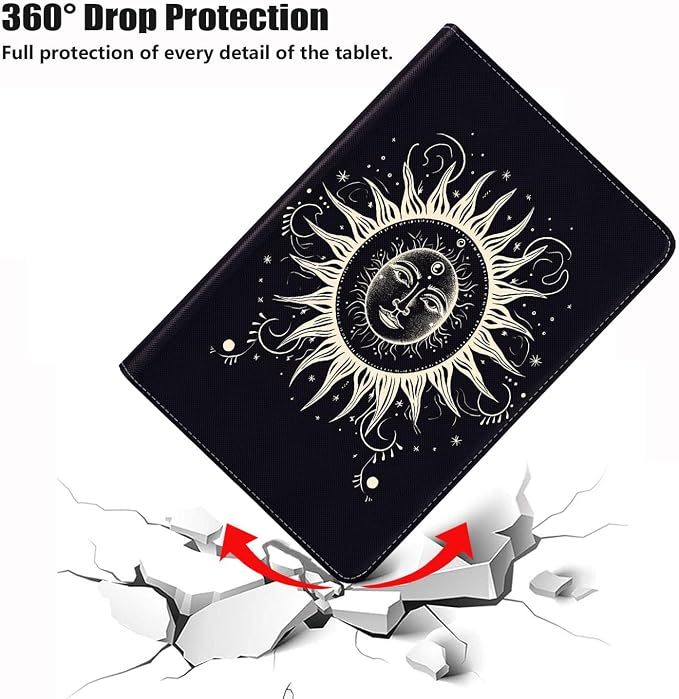 Tribal Drawing Celestial Sun and Moon